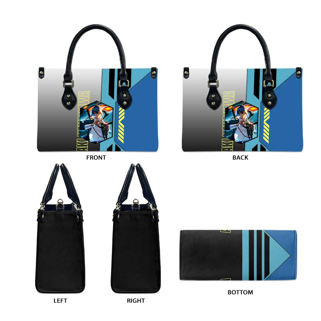 Aki Hayakawa from Chainsaw Man Leather Bag with Sword and Stylish Pose Design - The Mazicc