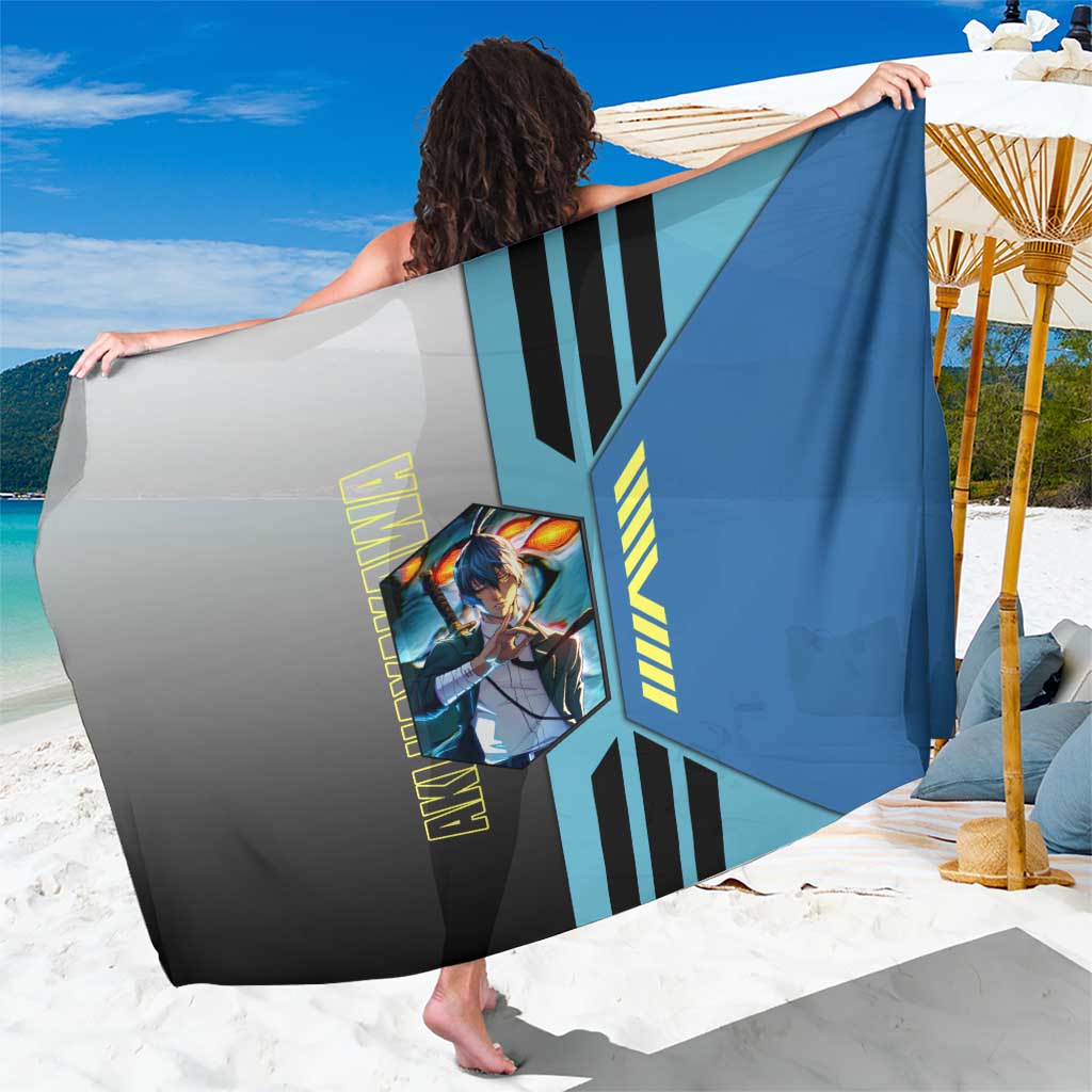 Aki Hayakawa from Chainsaw Man Sarong with Sword and Stylish Pose Design - The Mazicc