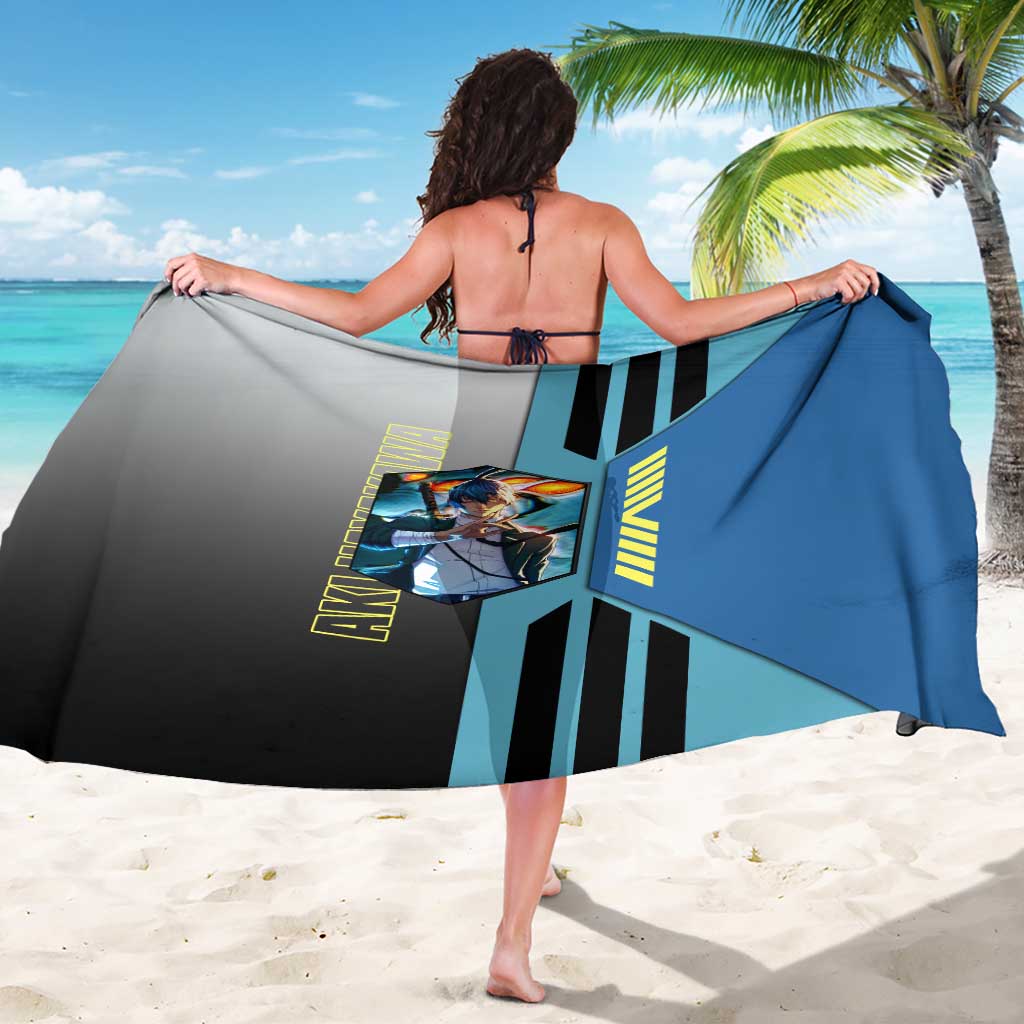 Aki Hayakawa from Chainsaw Man Sarong with Sword and Stylish Pose Design - The Mazicc