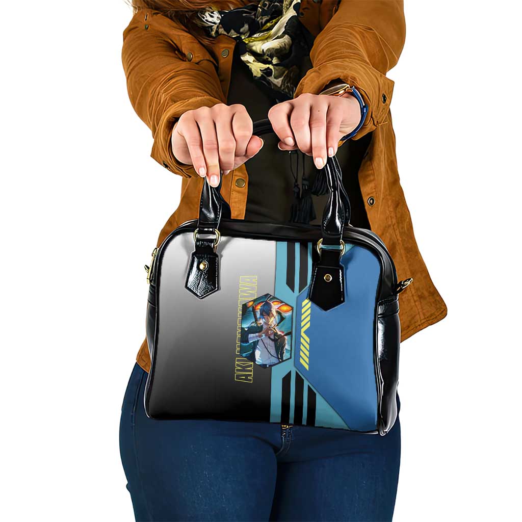 Aki Hayakawa from Chainsaw Man Shoulder Handbag with Sword and Stylish Pose Design - The Mazicc