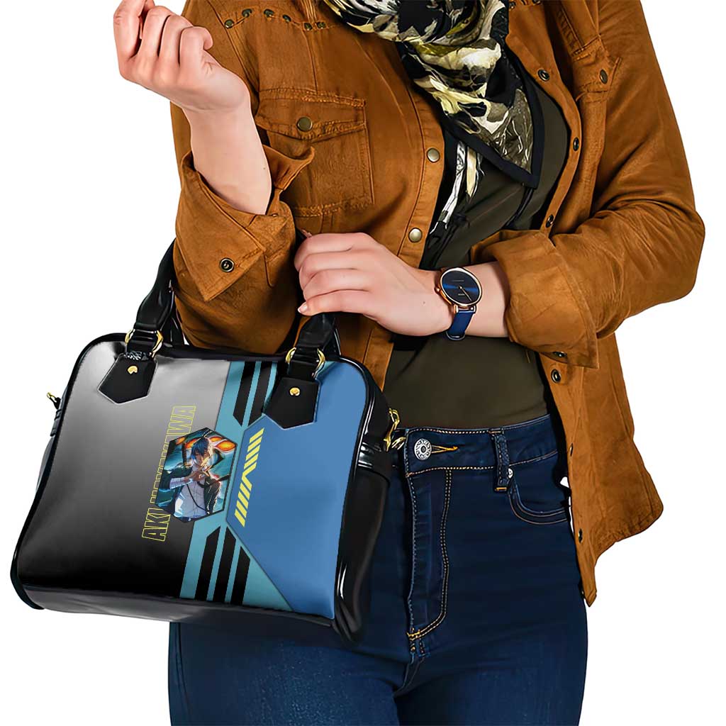 Aki Hayakawa from Chainsaw Man Shoulder Handbag with Sword and Stylish Pose Design - The Mazicc