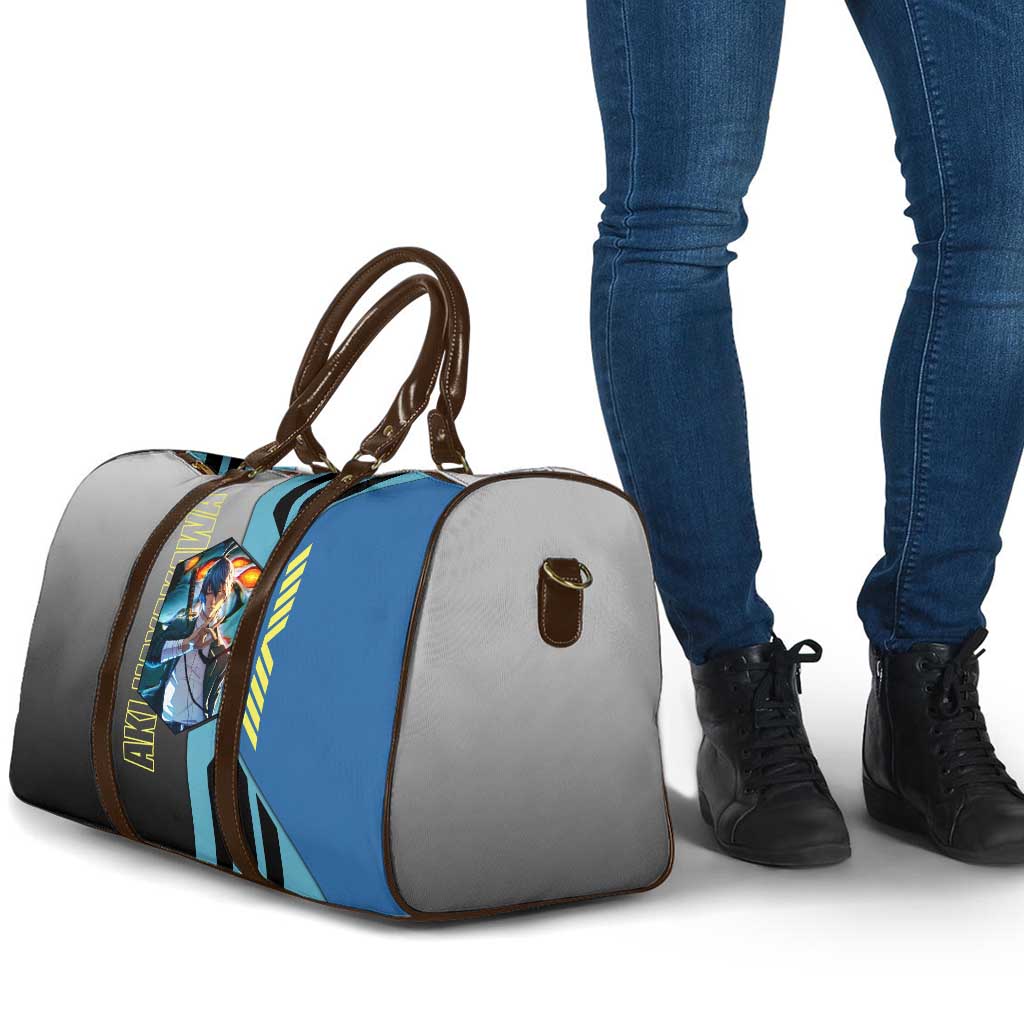 Aki Hayakawa from Chainsaw Man Travel Bag with Sword and Stylish Pose Design - The Mazicc