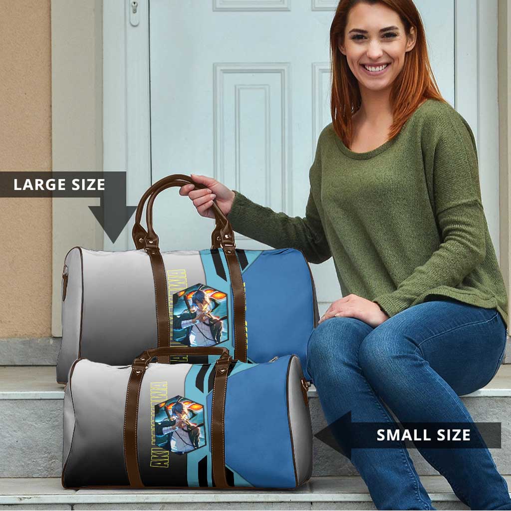 Aki Hayakawa from Chainsaw Man Travel Bag with Sword and Stylish Pose Design - The Mazicc