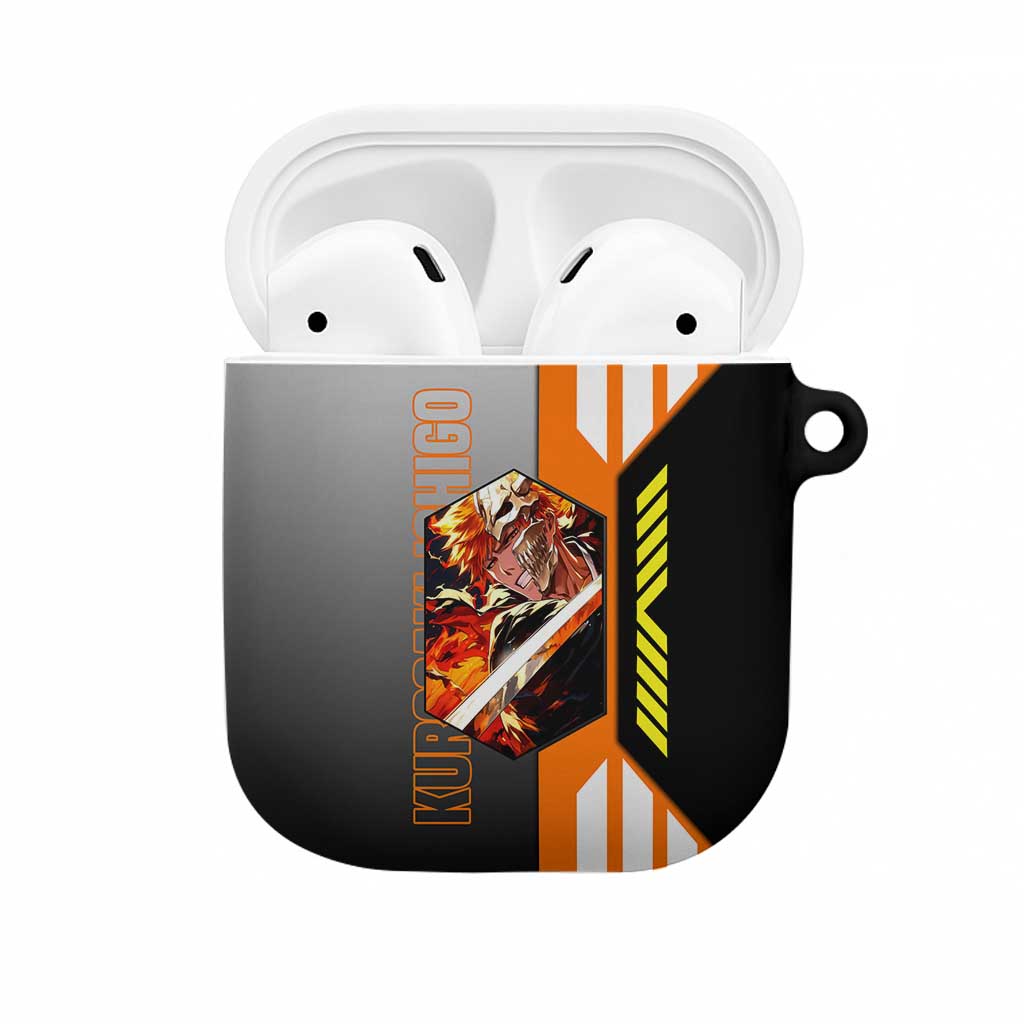 Ichigo Kurosaki from Bleach AirPods Case with Sword and Battle Ready Pose Design - The Mazicc