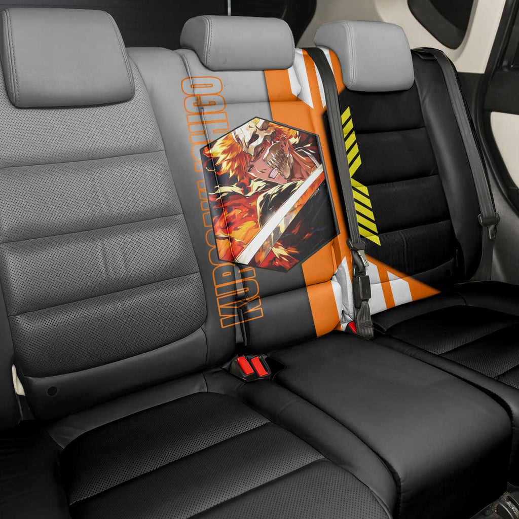 Ichigo Kurosaki from Bleach Back Car Seat Cover with Sword and Battle Ready Pose Design - The Mazicc