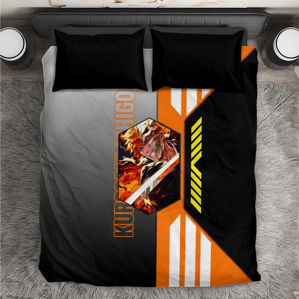 Ichigo Kurosaki from Bleach Bedding Set with Sword and Battle Ready Pose Design - The Mazicc