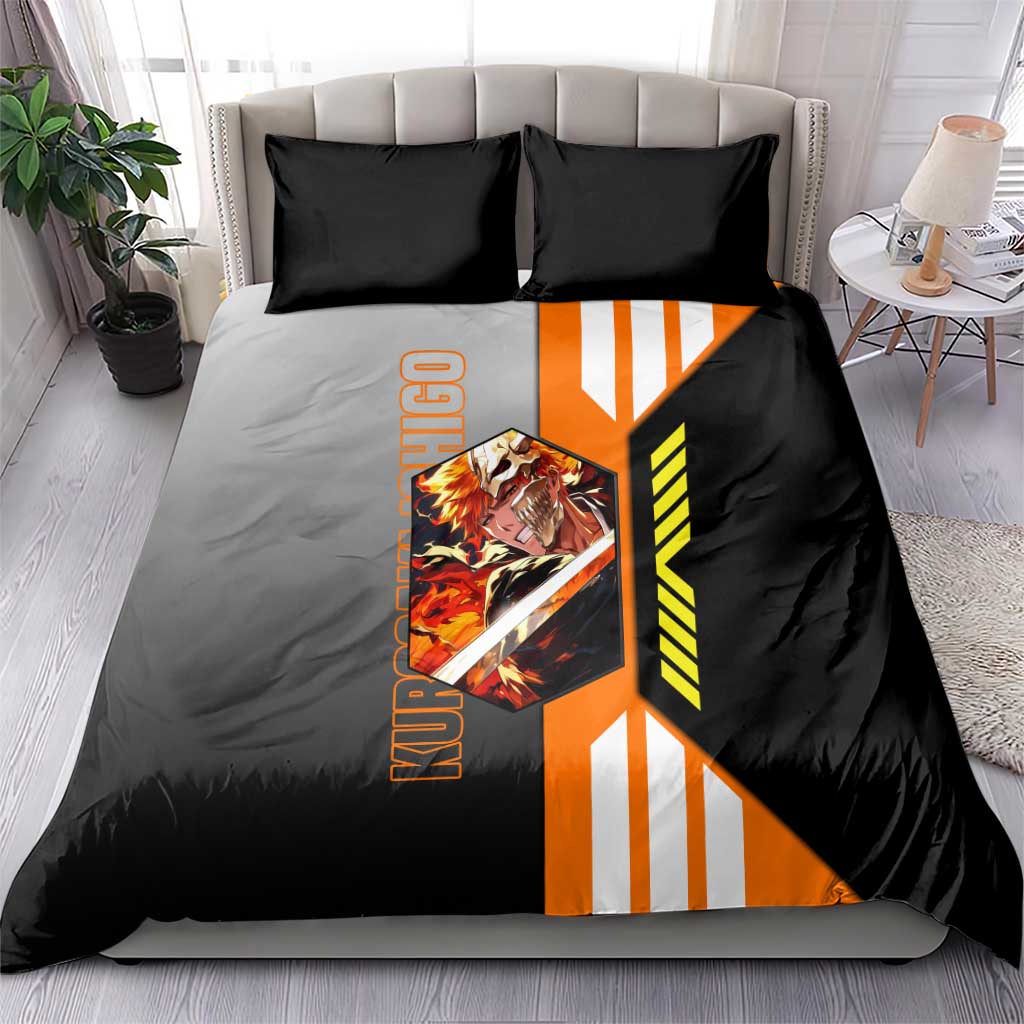 Ichigo Kurosaki from Bleach Bedding Set with Sword and Battle Ready Pose Design - The Mazicc