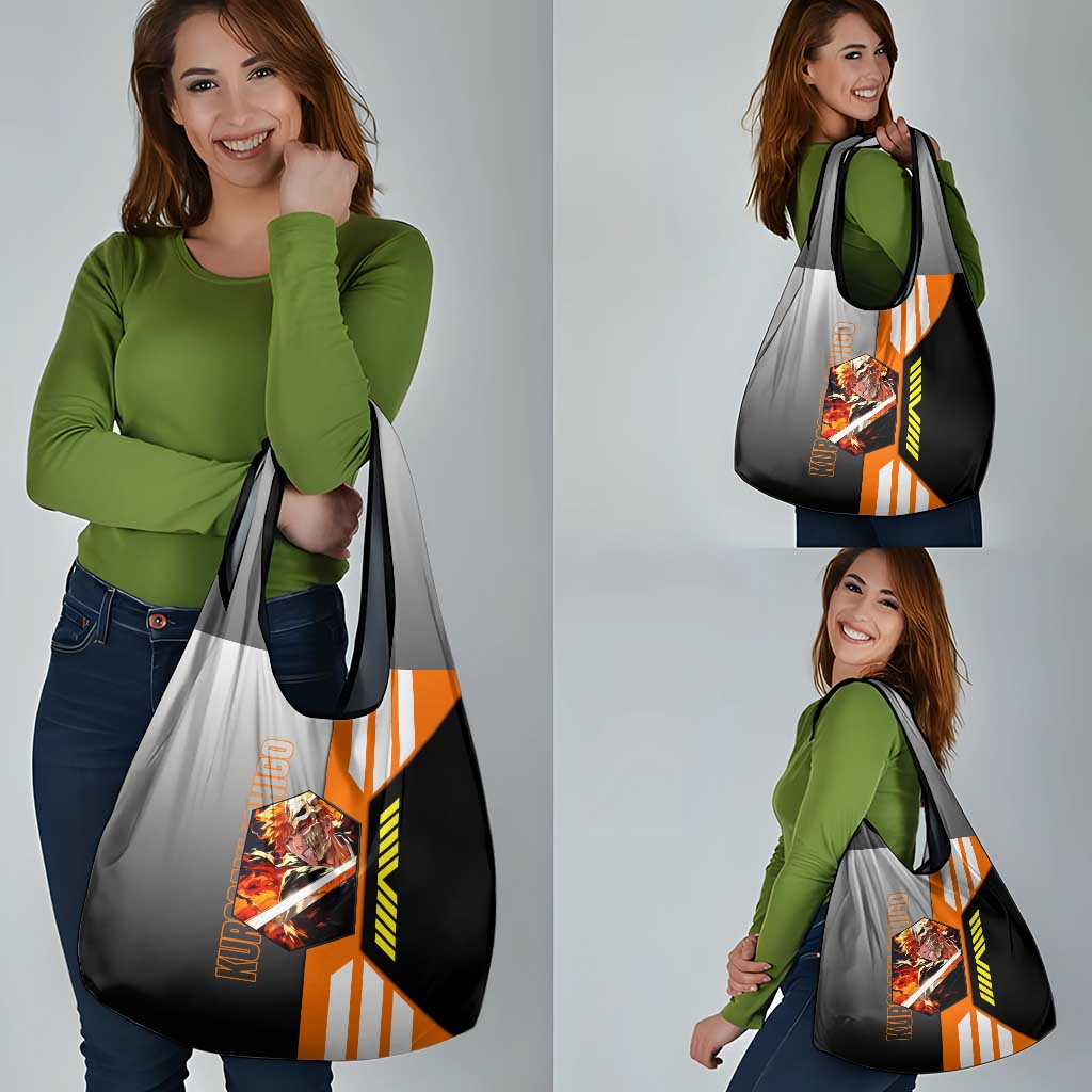 Ichigo Kurosaki from Bleach Grocery Bag with Sword and Battle Ready Pose Design - The Mazicc