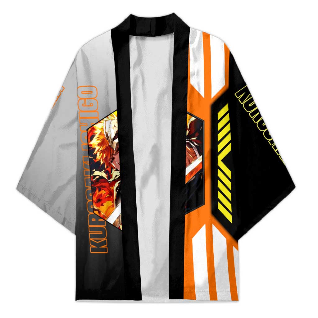 Ichigo Kurosaki from Bleach Kimono with Sword and Battle Ready Pose Design - The Mazicc