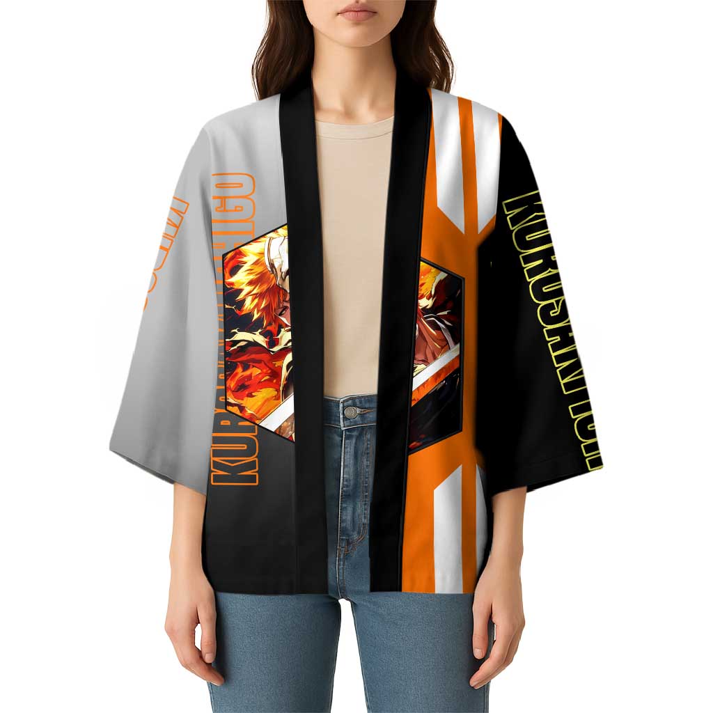 Ichigo Kurosaki from Bleach Kimono with Sword and Battle Ready Pose Design - The Mazicc