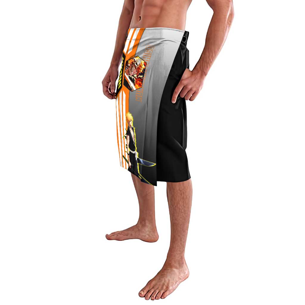 Ichigo Kurosaki from Bleach Lavalava with Sword and Battle Ready Pose Design - The Mazicc