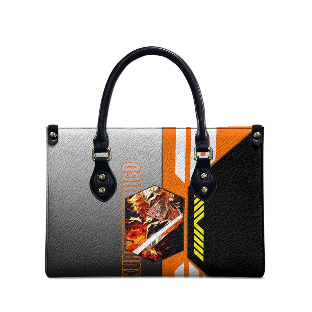 Ichigo Kurosaki from Bleach Leather Bag with Sword and Battle Ready Pose Design - The Mazicc