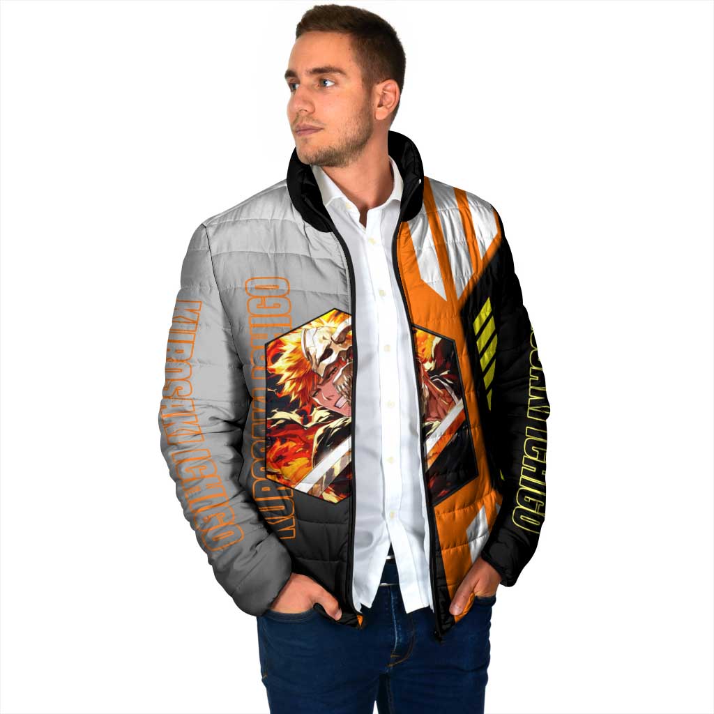 Ichigo Kurosaki from Bleach Padded Jacket with Sword and Battle Ready Pose Design - The Mazicc