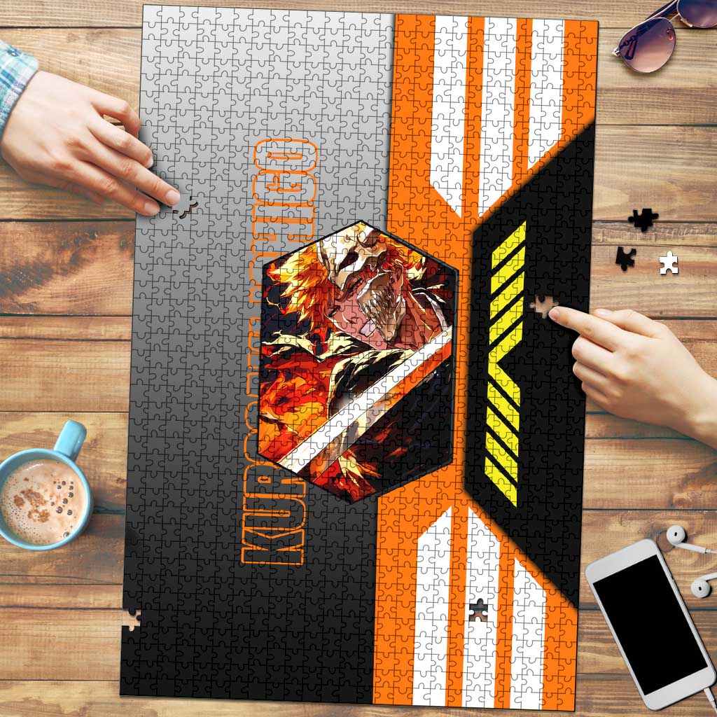 Ichigo Kurosaki from Bleach Puzzle with Sword and Battle Ready Pose Design - The Mazicc