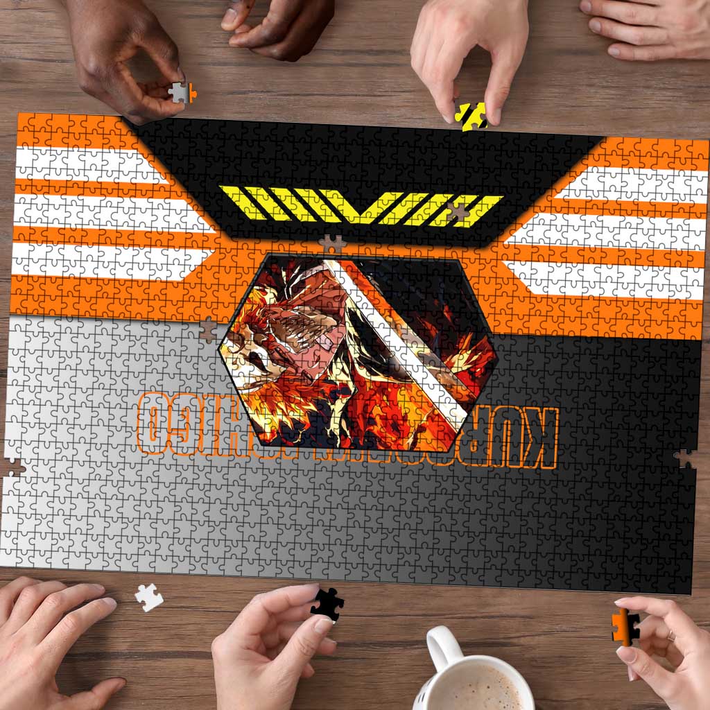 Ichigo Kurosaki from Bleach Puzzle with Sword and Battle Ready Pose Design - The Mazicc