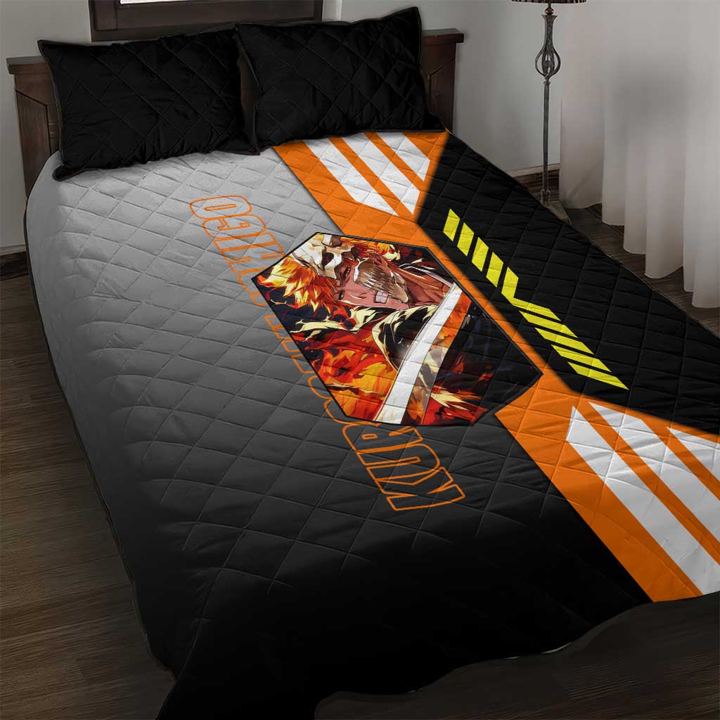 Ichigo Kurosaki from Bleach Quilt Bed Set with Sword and Battle Ready Pose Design - The Mazicc
