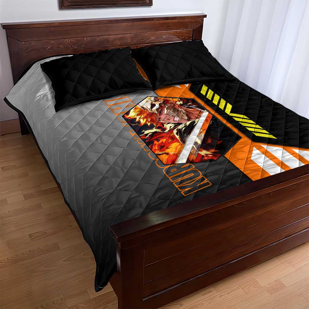Ichigo Kurosaki from Bleach Quilt Bed Set with Sword and Battle Ready Pose Design - The Mazicc