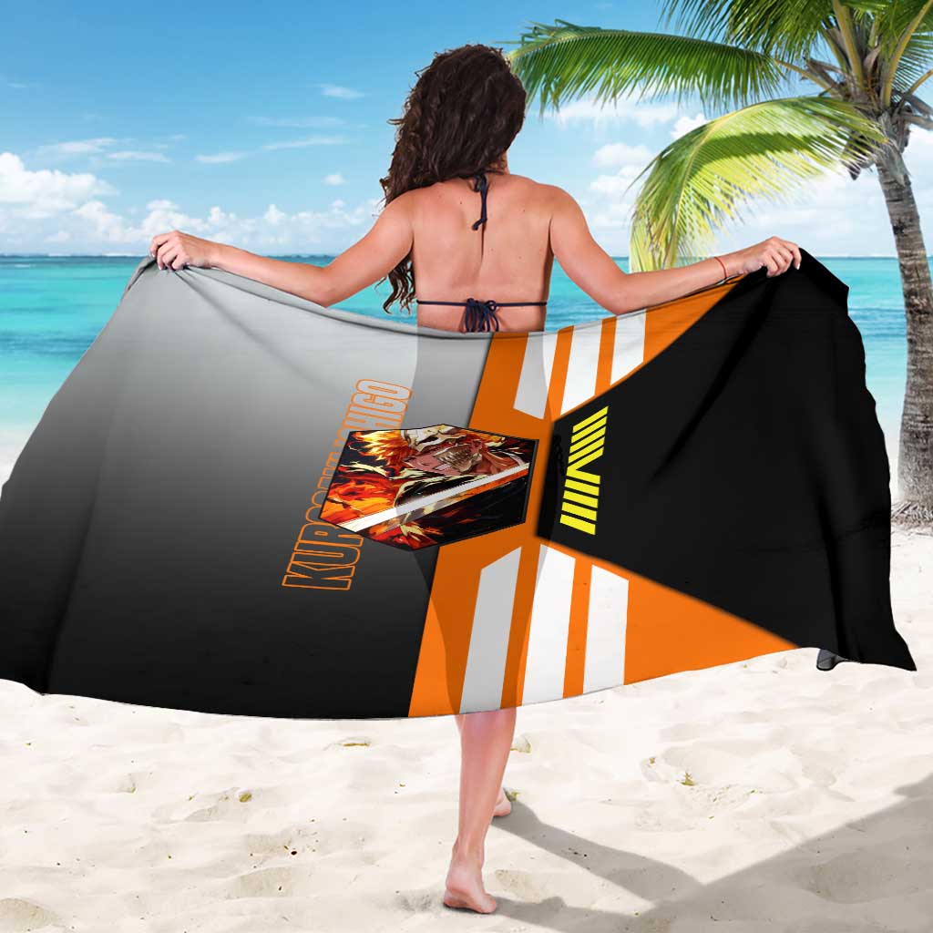 Ichigo Kurosaki from Bleach Sarong with Sword and Battle Ready Pose Design - The Mazicc