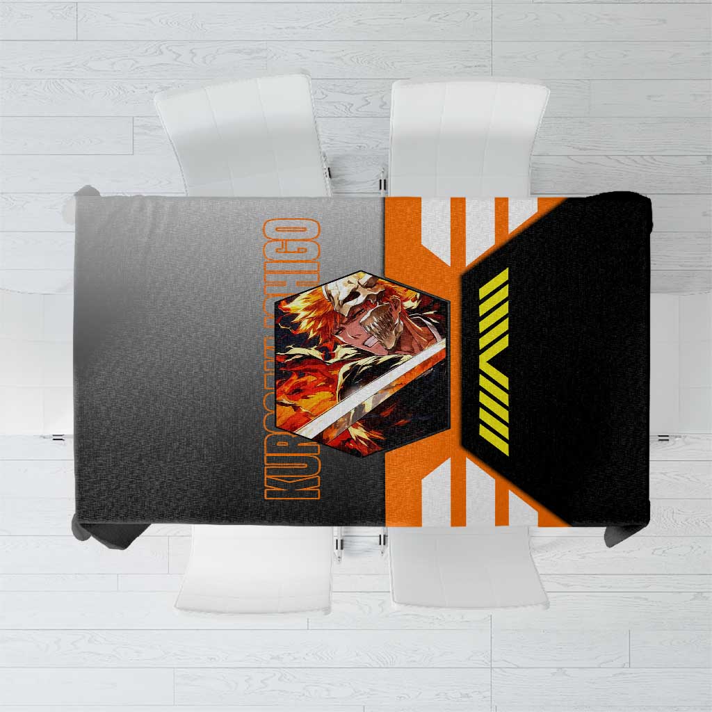Ichigo Kurosaki from Bleach Tablecloth with Sword and Battle Ready Pose Design - The Mazicc