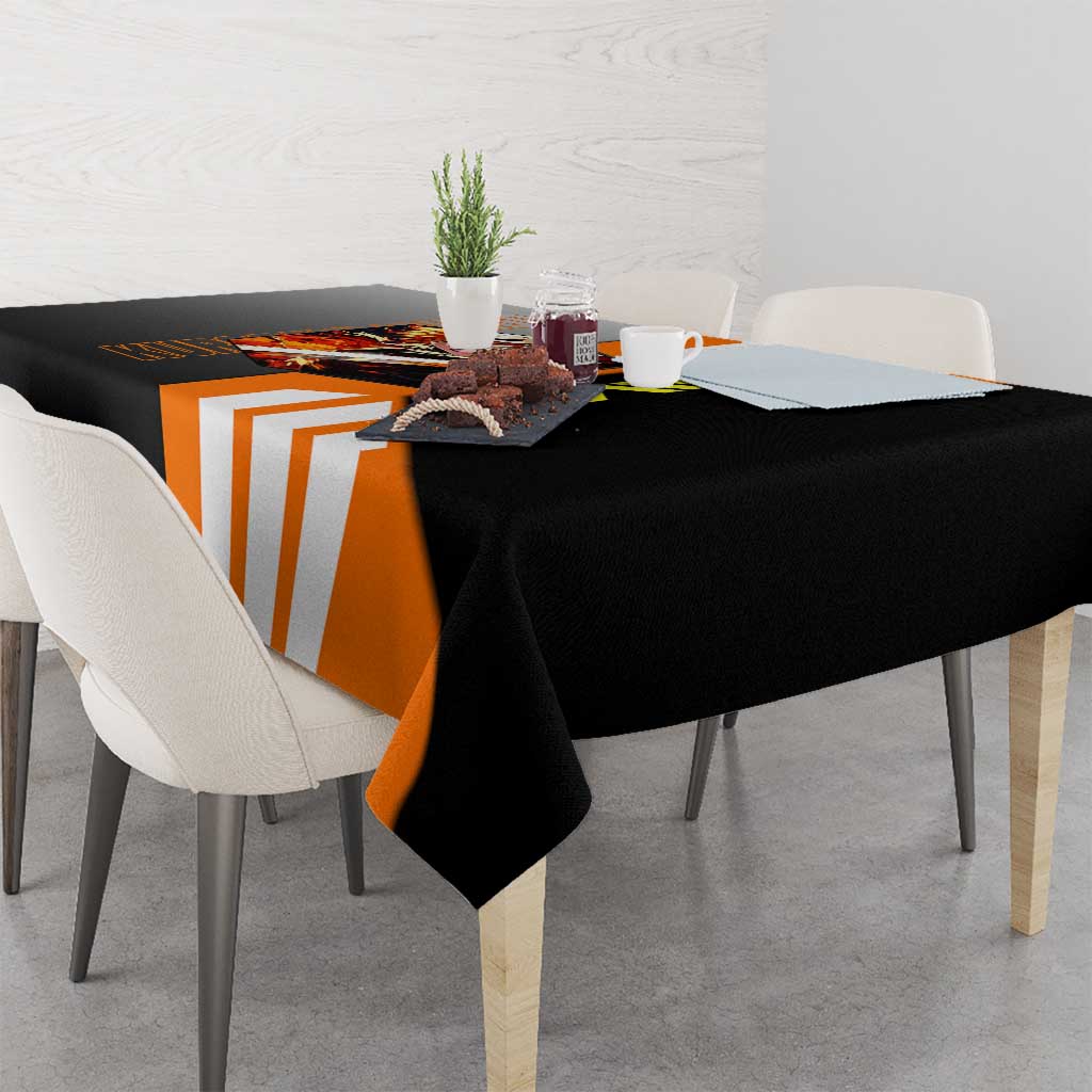 Ichigo Kurosaki from Bleach Tablecloth with Sword and Battle Ready Pose Design - The Mazicc