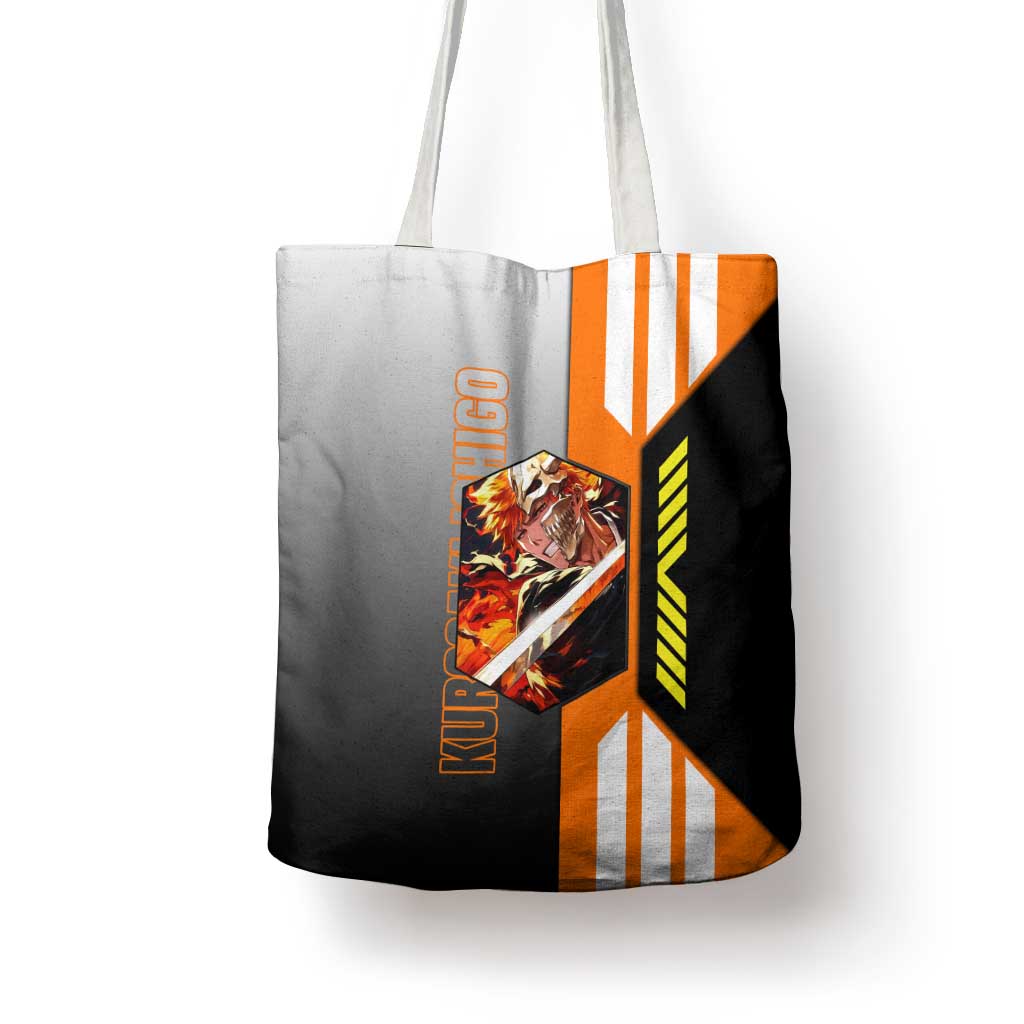 Ichigo Kurosaki from Bleach Tote Bag with Sword and Battle Ready Pose Design - The Mazicc