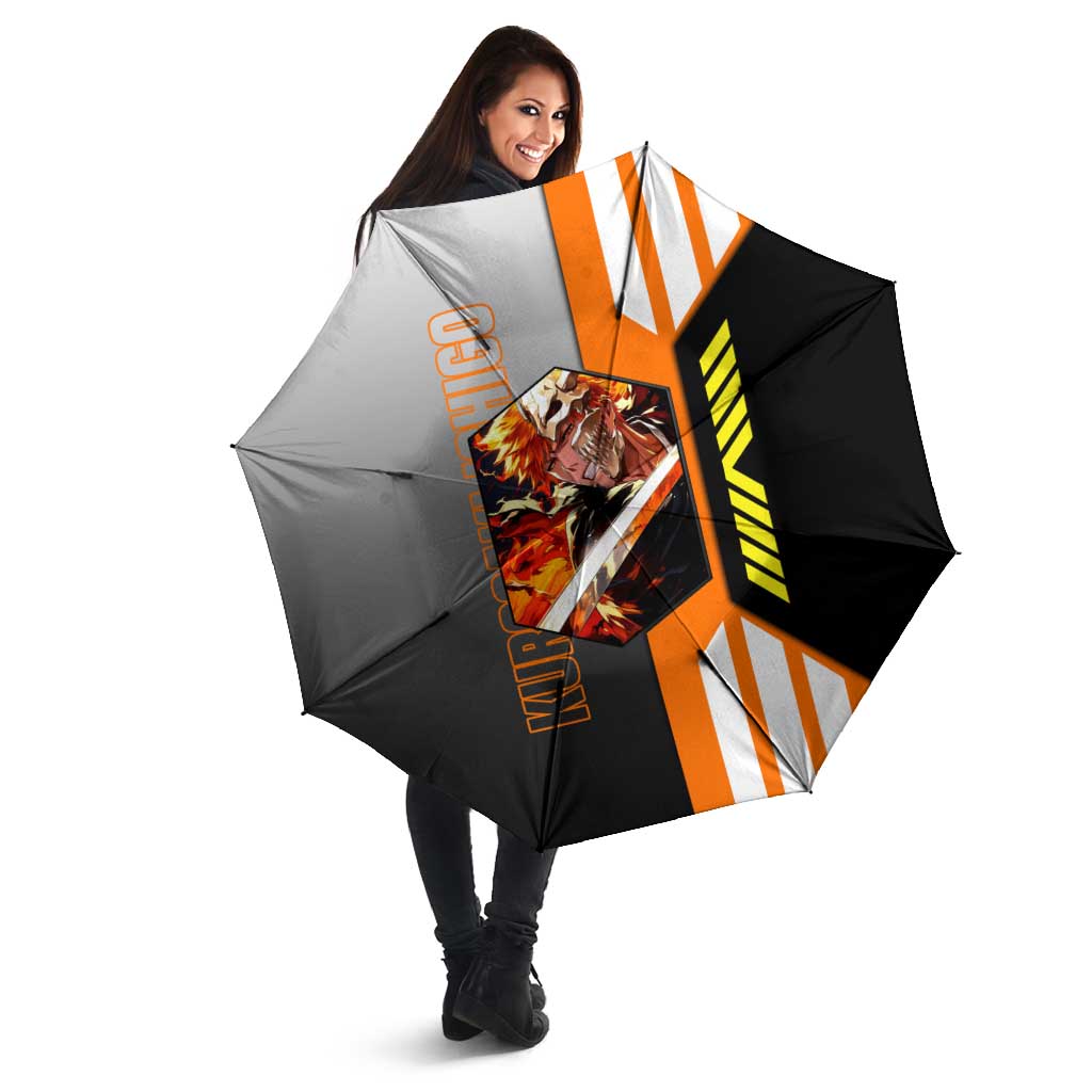 Ichigo Kurosaki from Bleach Umbrella with Sword and Battle Ready Pose Design - The Mazicc