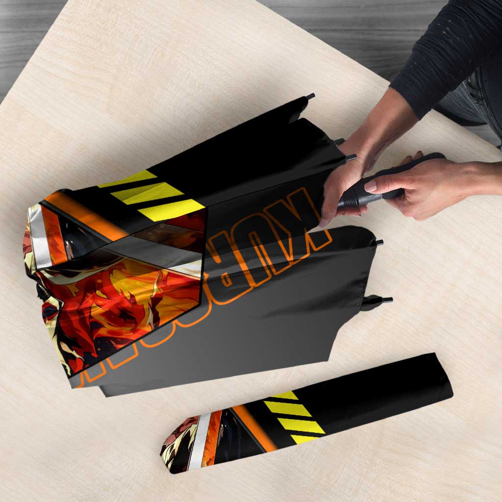 Ichigo Kurosaki from Bleach Umbrella with Sword and Battle Ready Pose Design - The Mazicc