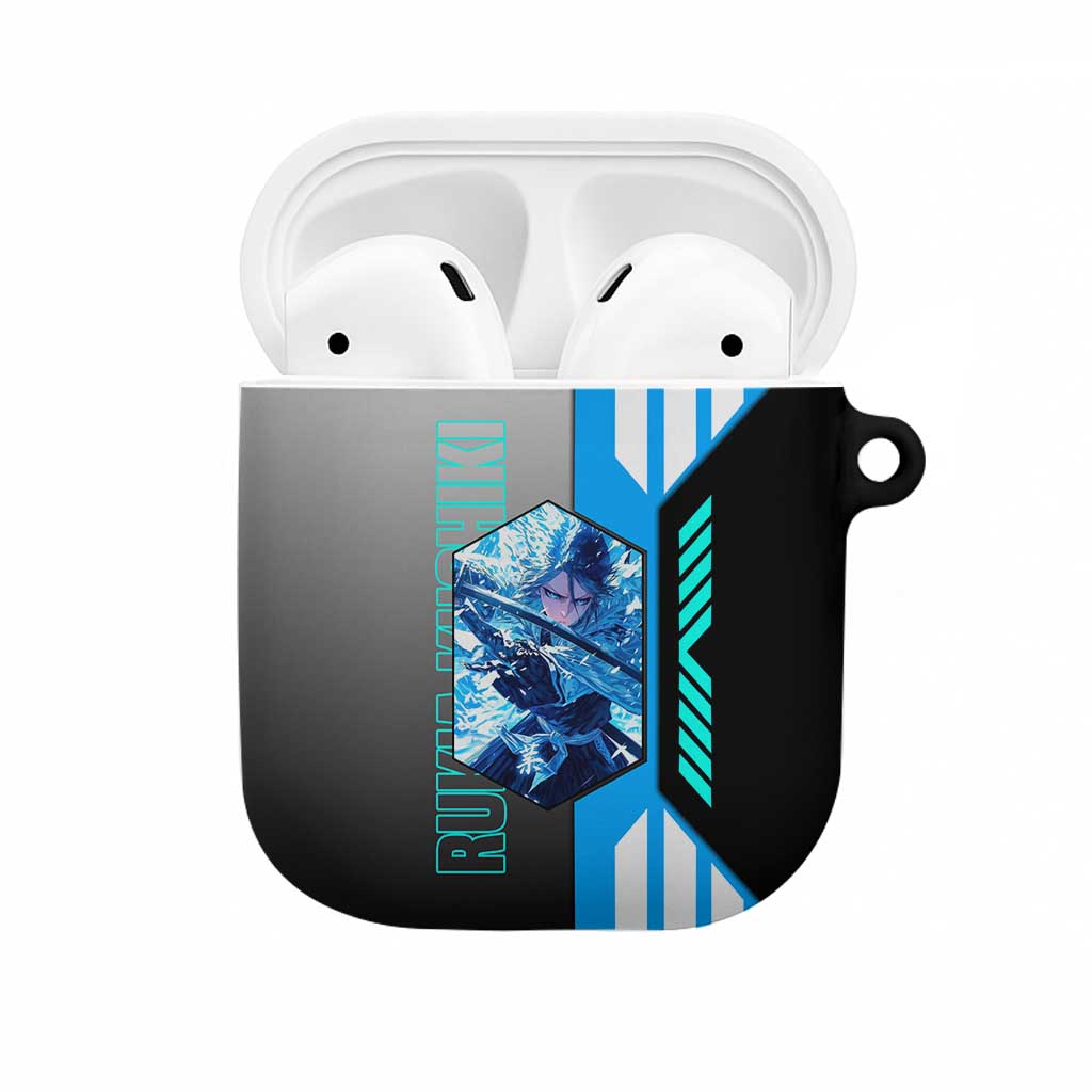 Rukia Kuchiki from Bleach AirPods Case with Sword and Ice Powers Pose Design - The Mazicc
