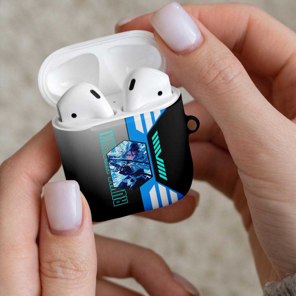 Rukia Kuchiki from Bleach AirPods Case with Sword and Ice Powers Pose Design - The Mazicc