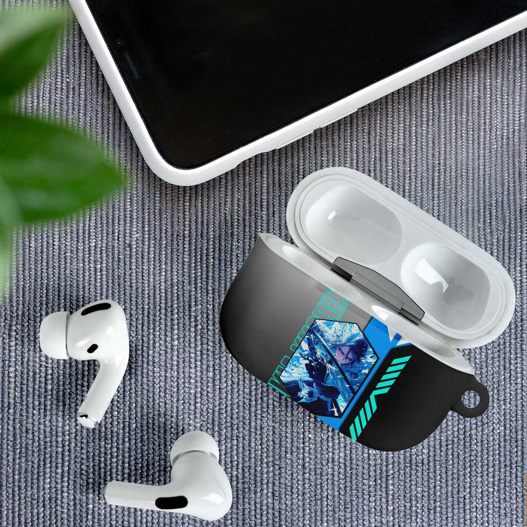 Rukia Kuchiki from Bleach AirPods Case with Sword and Ice Powers Pose Design - The Mazicc