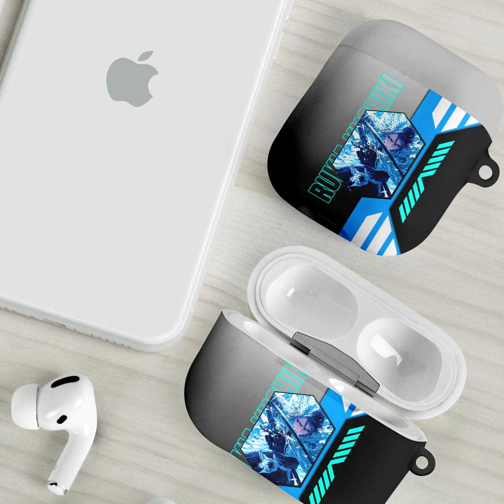 Rukia Kuchiki from Bleach AirPods Case with Sword and Ice Powers Pose Design - The Mazicc