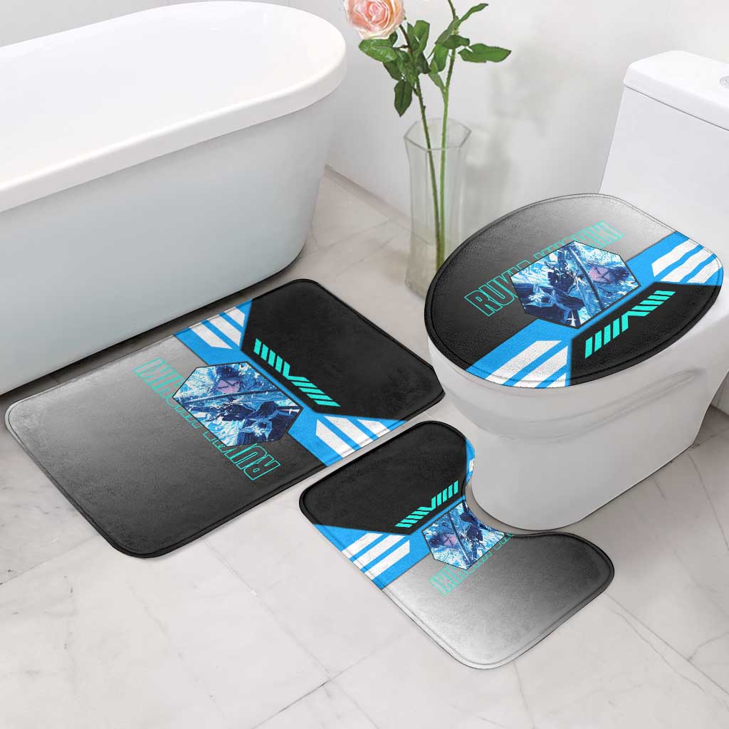 Rukia Kuchiki from Bleach Bathroom Set with Sword and Ice Powers Pose Design - The Mazicc