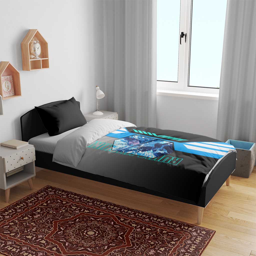 Rukia Kuchiki from Bleach Bedding Set with Sword and Ice Powers Pose Design - The Mazicc