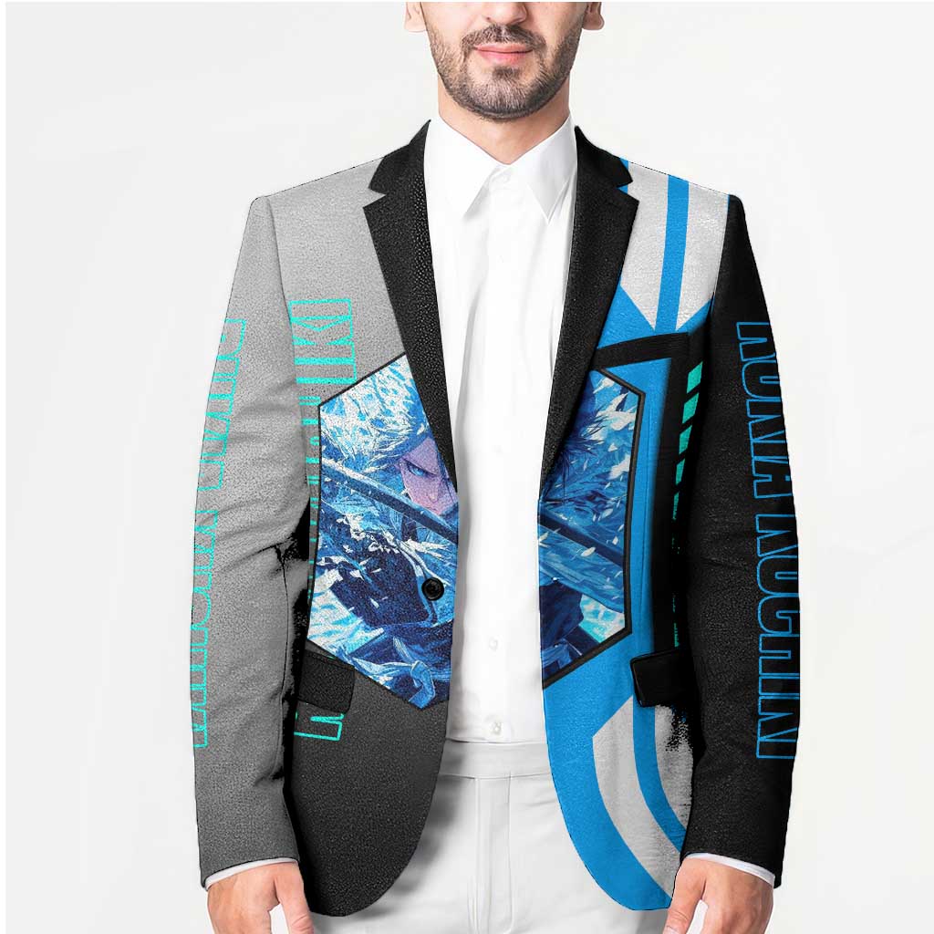 Rukia Kuchiki from Bleach Blazer with Sword and Ice Powers Pose Design - The Mazicc