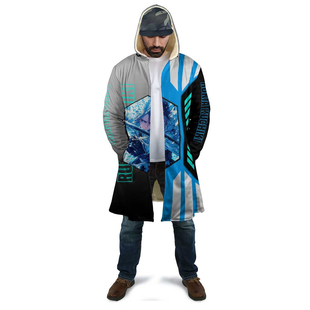 Rukia Kuchiki from Bleach Cloak with Sword and Ice Powers Pose Design - The Mazicc