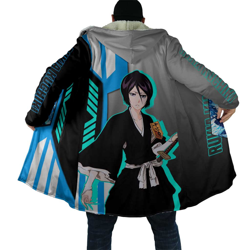Rukia Kuchiki from Bleach Cloak with Sword and Ice Powers Pose Design - The Mazicc