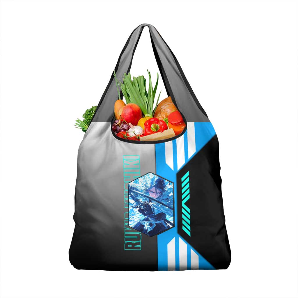 Rukia Kuchiki from Bleach Grocery Bag with Sword and Ice Powers Pose Design - The Mazicc