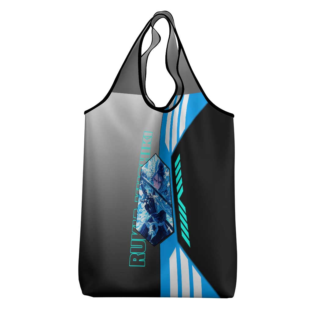 Rukia Kuchiki from Bleach Grocery Bag with Sword and Ice Powers Pose Design - The Mazicc