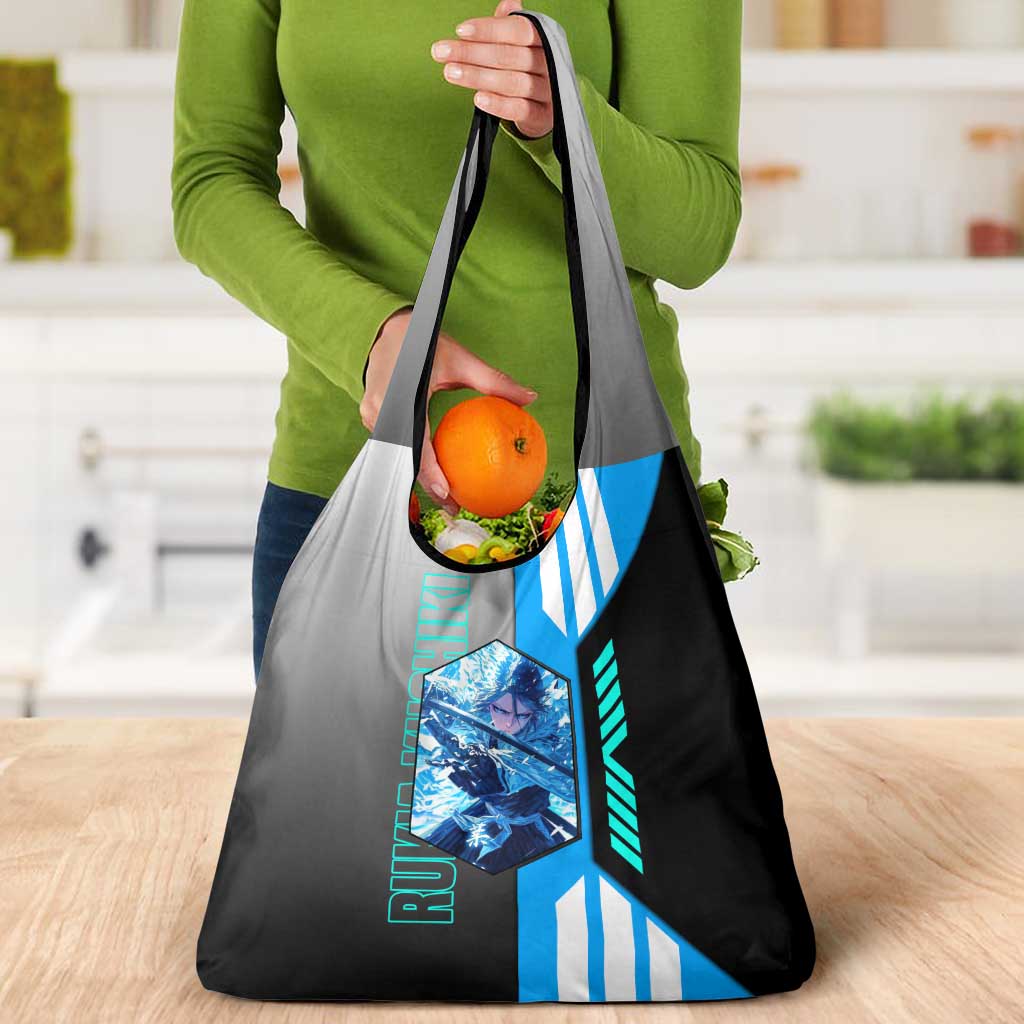 Rukia Kuchiki from Bleach Grocery Bag with Sword and Ice Powers Pose Design - The Mazicc
