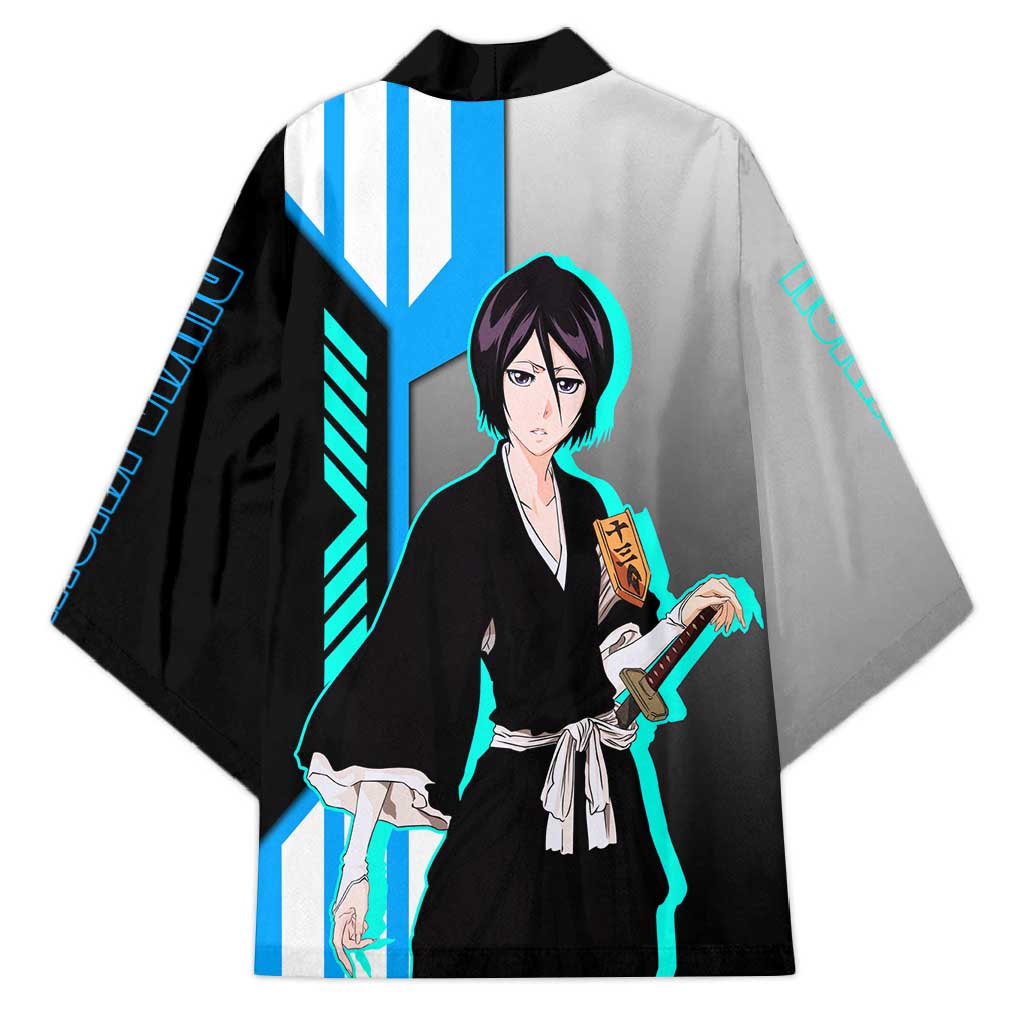 Rukia Kuchiki from Bleach Kimono with Sword and Ice Powers Pose Design - The Mazicc