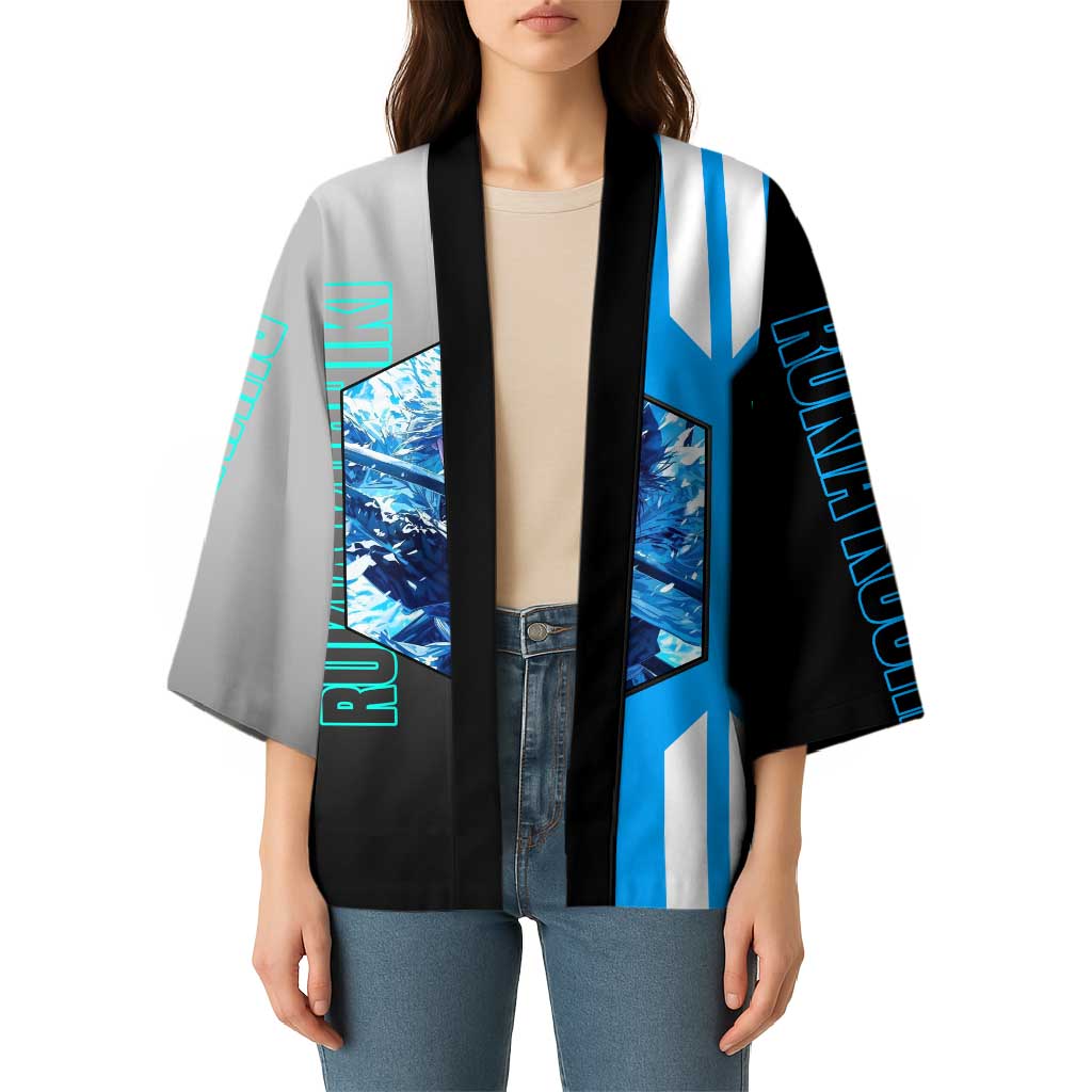 Rukia Kuchiki from Bleach Kimono with Sword and Ice Powers Pose Design - The Mazicc
