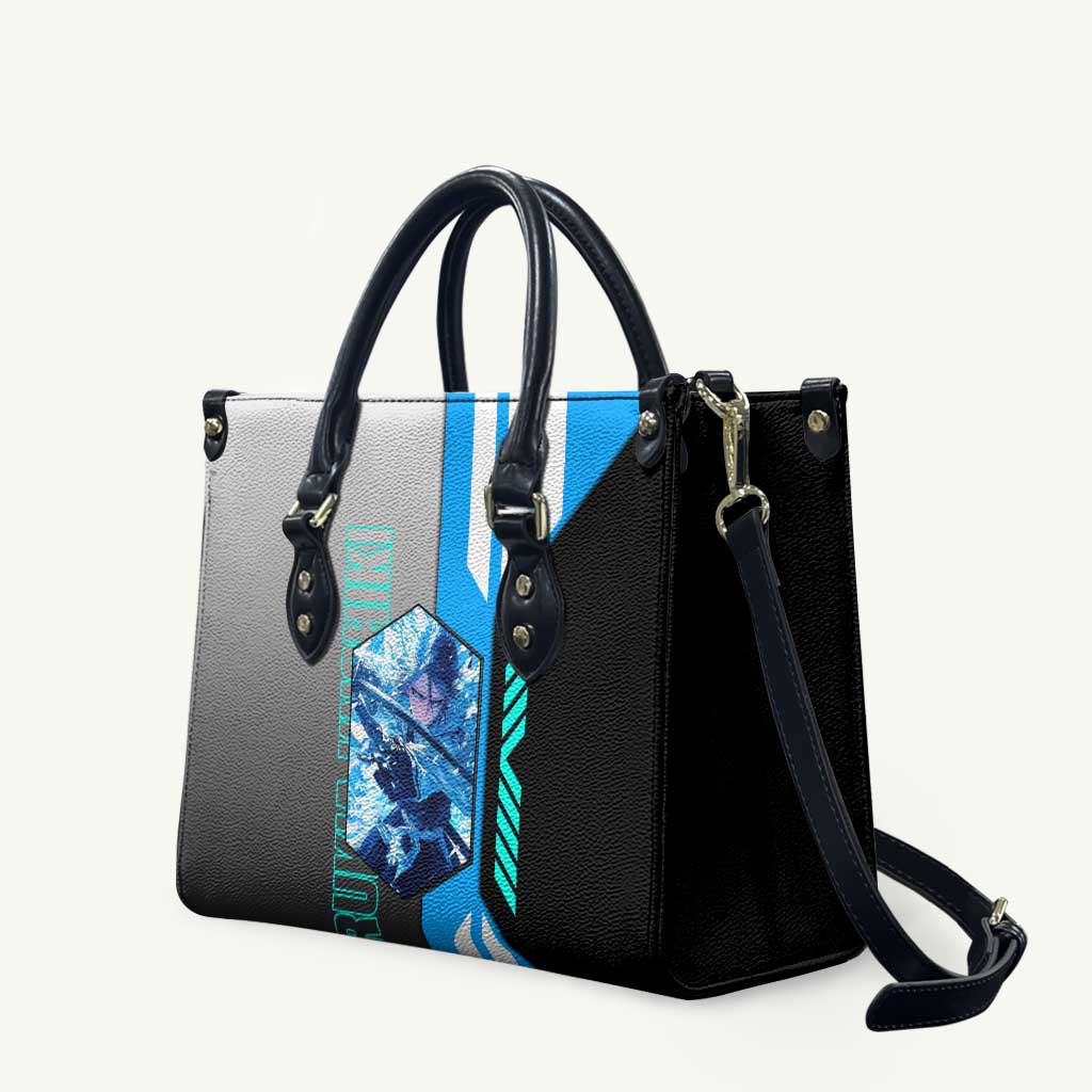 Rukia Kuchiki from Bleach Leather Bag with Sword and Ice Powers Pose Design - The Mazicc