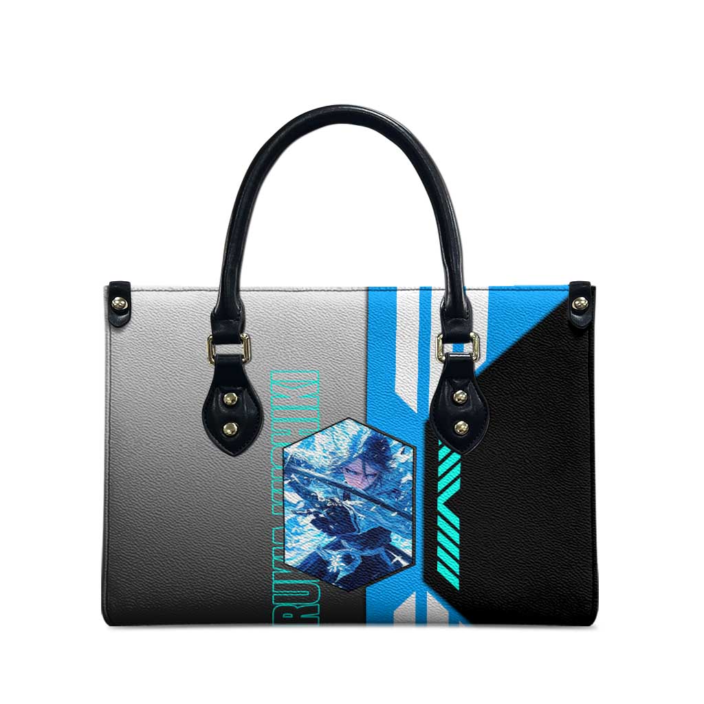Rukia Kuchiki from Bleach Leather Bag with Sword and Ice Powers Pose Design - The Mazicc