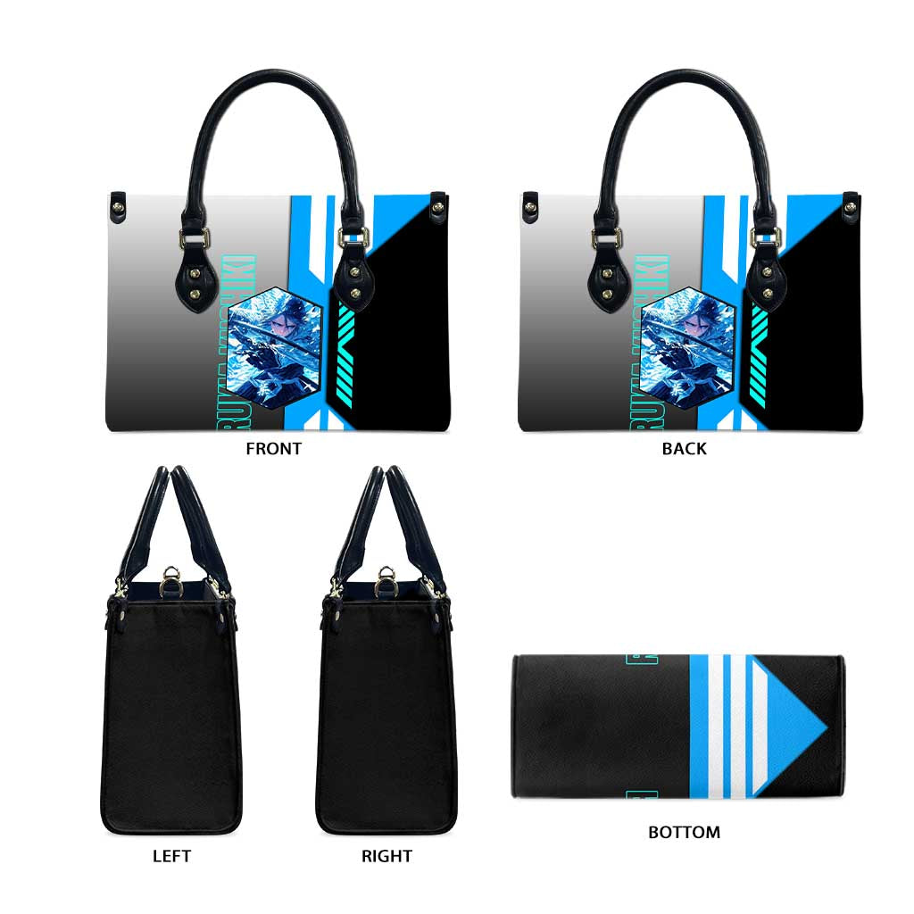 Rukia Kuchiki from Bleach Leather Bag with Sword and Ice Powers Pose Design - The Mazicc