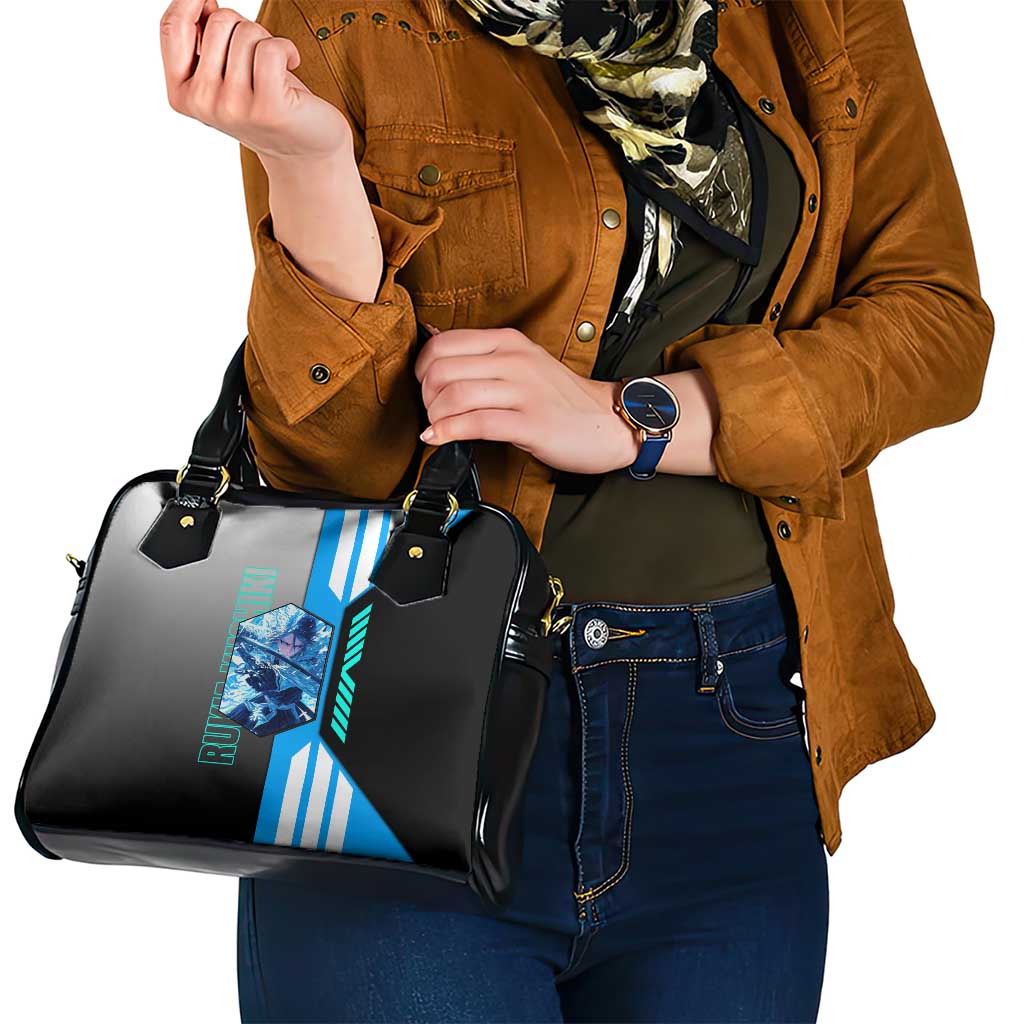 Rukia Kuchiki from Bleach Shoulder Handbag with Sword and Ice Powers Pose Design - The Mazicc