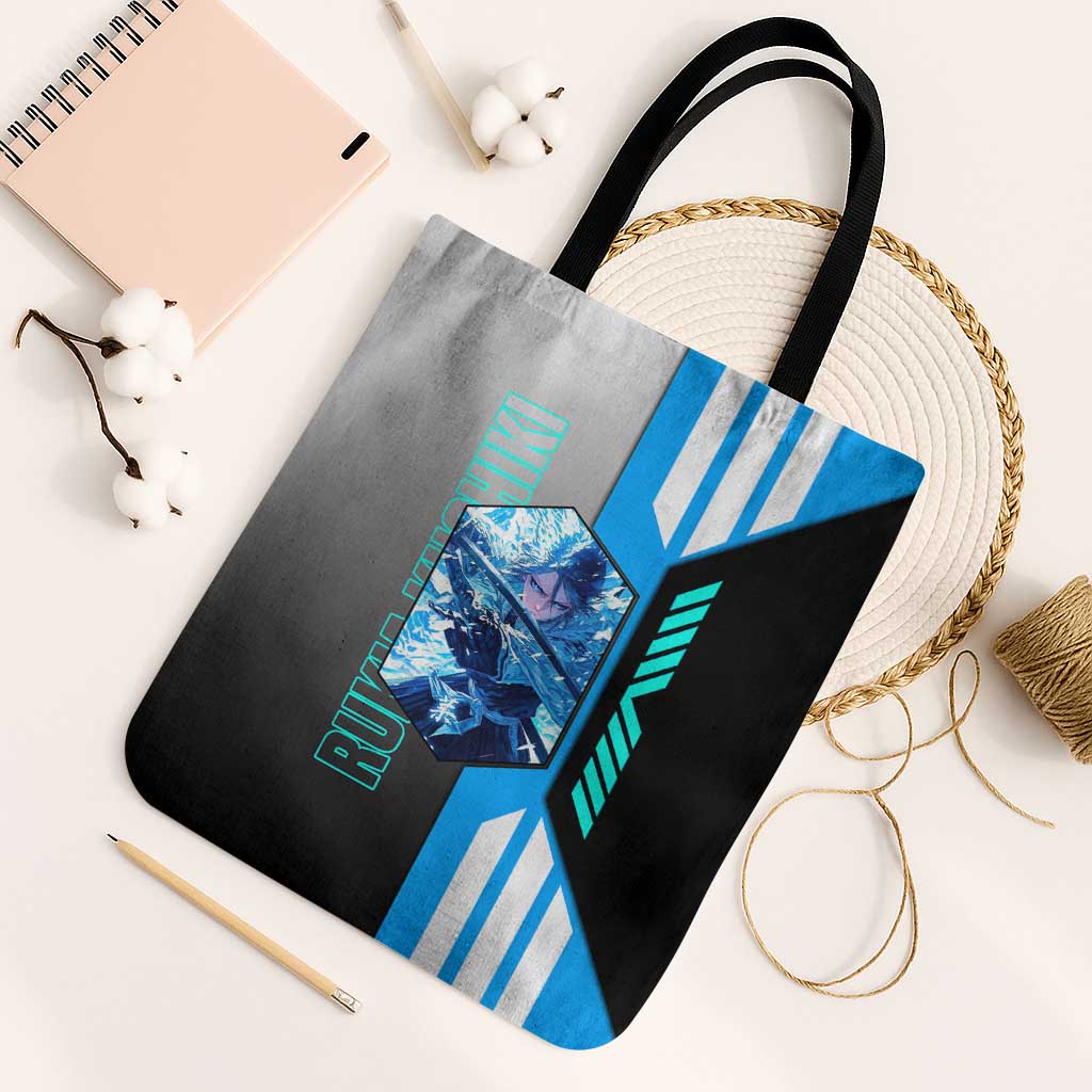 Rukia Kuchiki from Bleach Tote Bag with Sword and Ice Powers Pose Design - The Mazicc