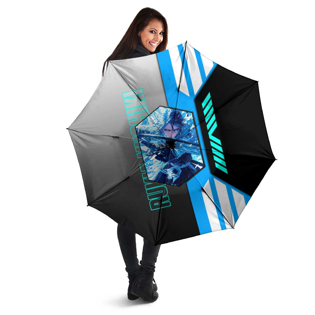 Rukia Kuchiki from Bleach Umbrella with Sword and Ice Powers Pose Design - The Mazicc