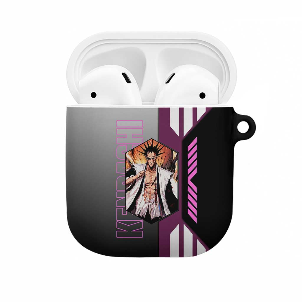 Kenpachi Zaraki from Bleach AirPods Case with Sword and Battle Ready Pose Design - The Mazicc