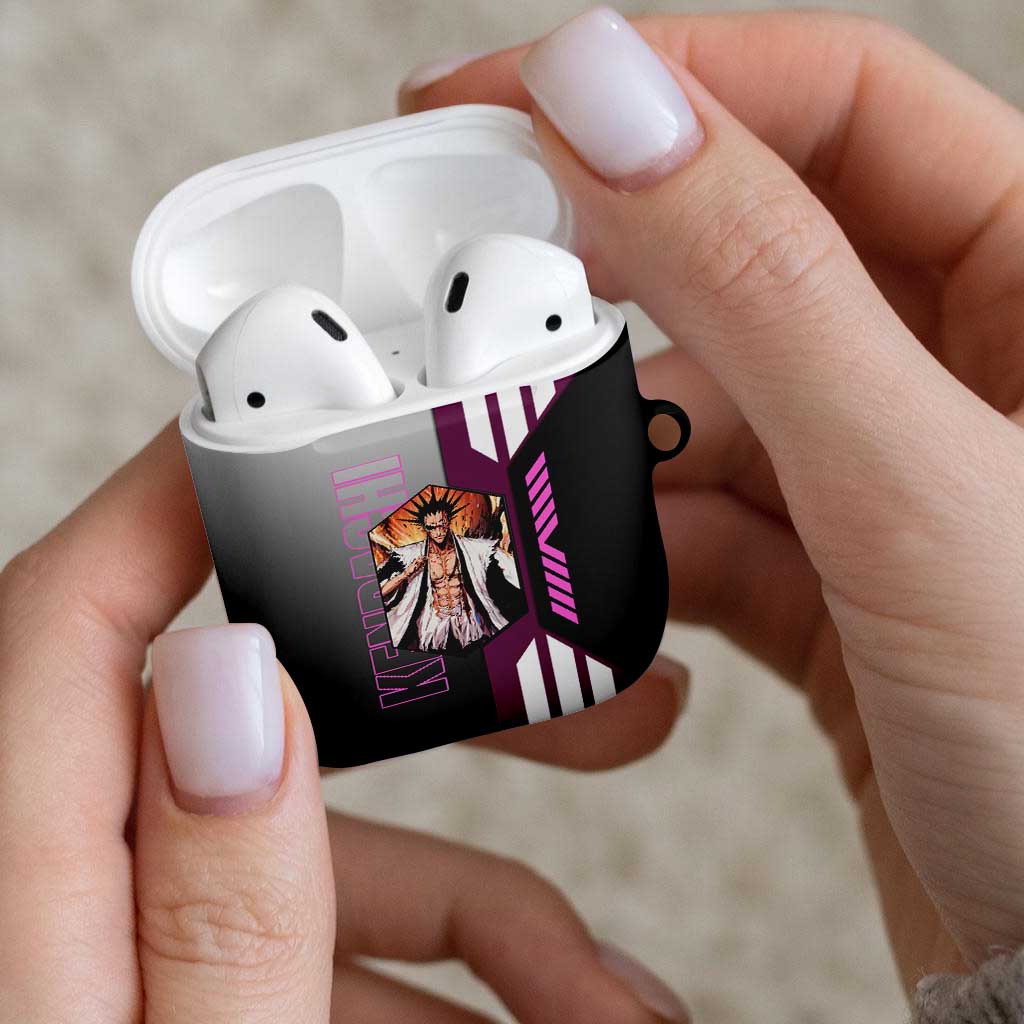 Kenpachi Zaraki from Bleach AirPods Case with Sword and Battle Ready Pose Design - The Mazicc