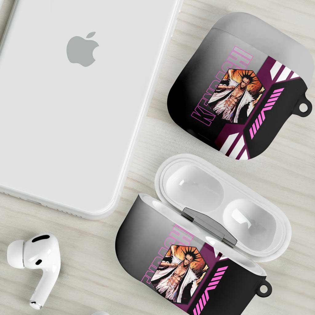 Kenpachi Zaraki from Bleach AirPods Case with Sword and Battle Ready Pose Design - The Mazicc